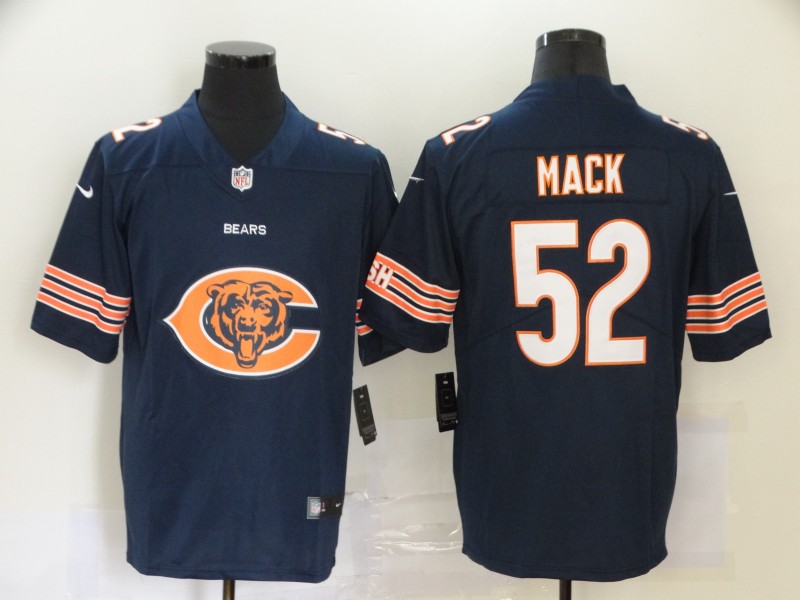 Men's Chicago Bears Khalil Mack #52 Navy Team Jersey